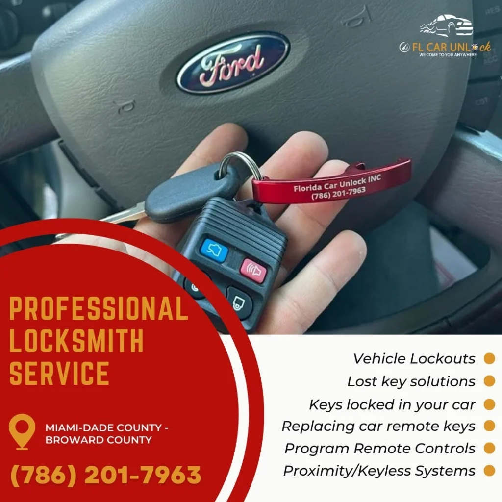 Unlocking a car Miami